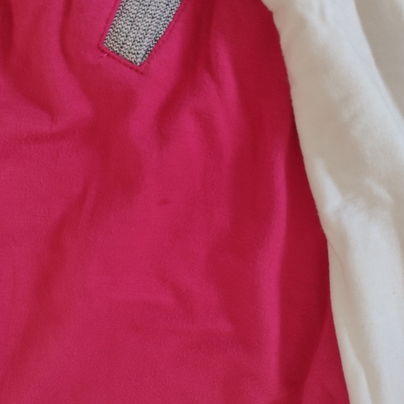 Pete Collection Pink Colorblock Full Zip Jersey Knit Bomber Jacket Size L - Picture 7 of 14